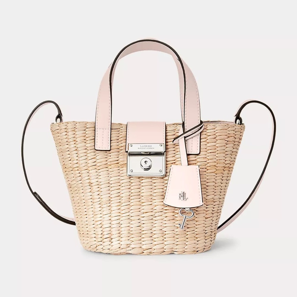 Ralph Lauren Straw Mini Reese Tote